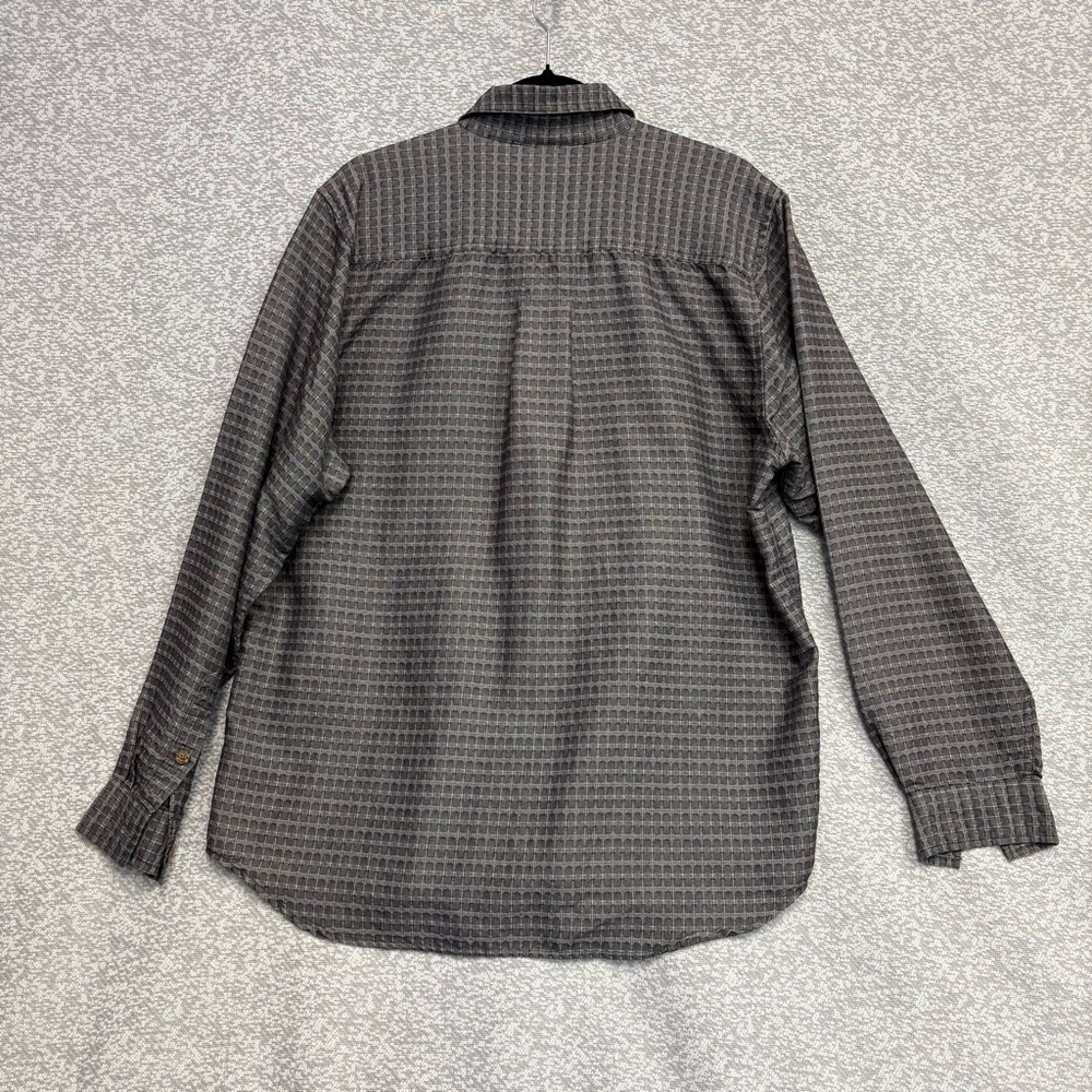 Men's Gray Checkered Shirt - Picture 7 of 7